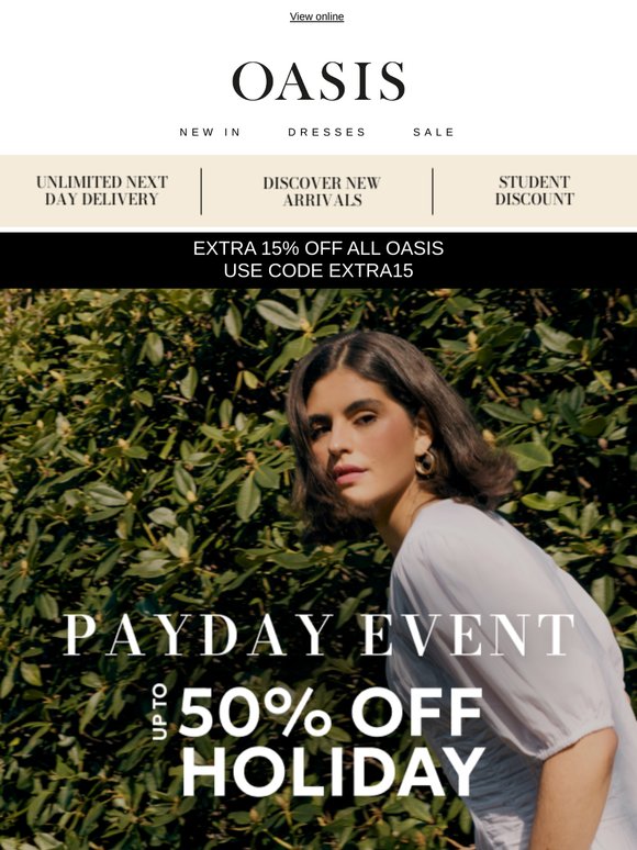 Payday Treats With Up To 50% Off 🥳