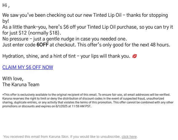 Still Thinking About It? Here's $6 Off - 48 Hours Only 💋