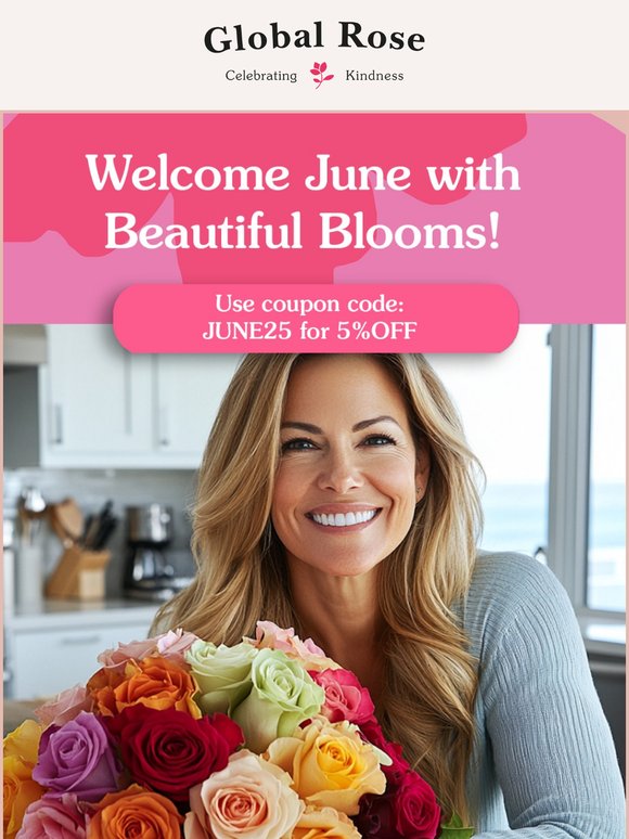 Welcome June with Fresh Blooms 🌸