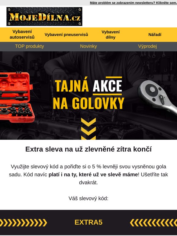 Poslední šance ušetřit – slevový kód platí jen do zítra ⚠️