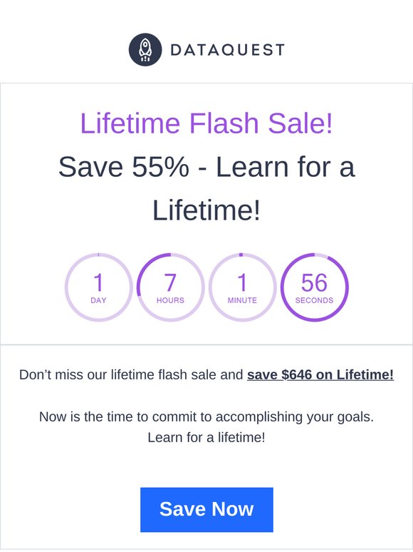 Lifetime Flash Sale – One Day Left