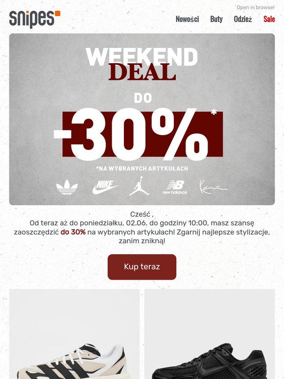 🔥 Do -30% na modne stylizacje – tylko przez ograniczony czas!