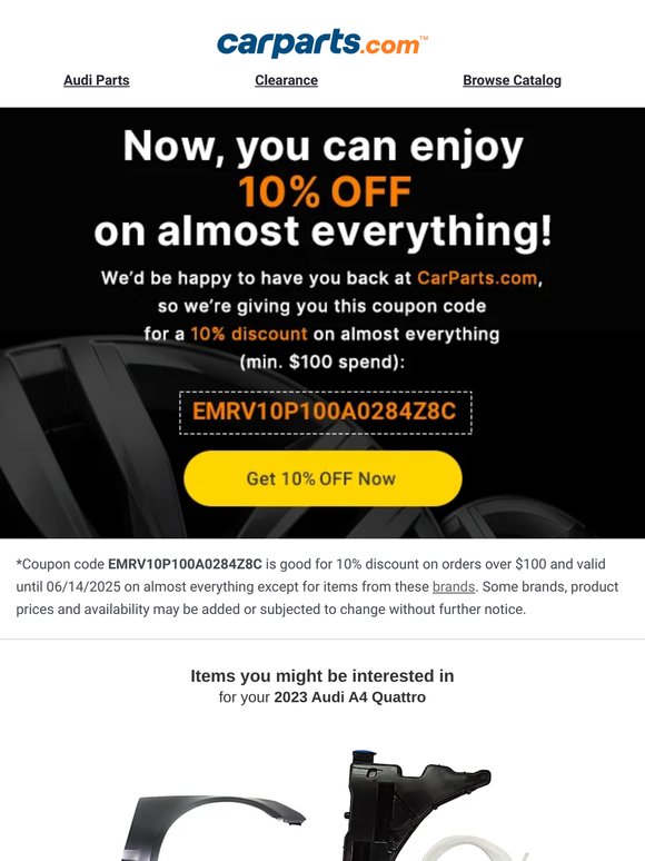 We've doubled your discount!
