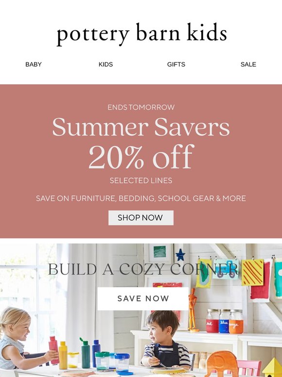SALE ENDS TOMORROW!