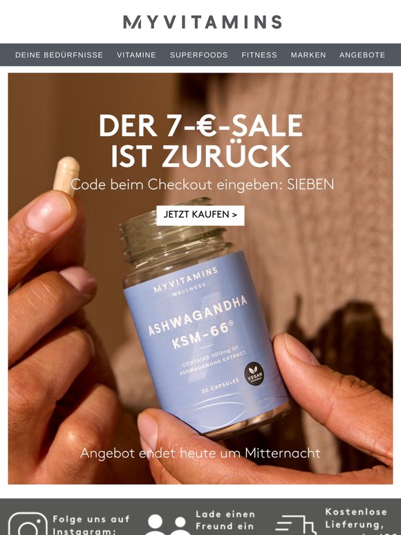 🛍️ Der 7-€-Sale ist zurück — Jetzt Vorrat sichern!