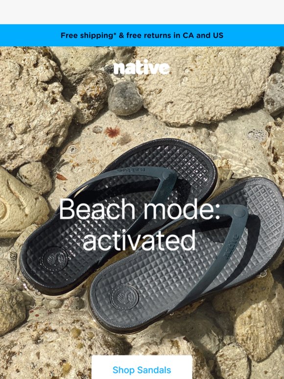 Sun. Check. Sandals. Check.