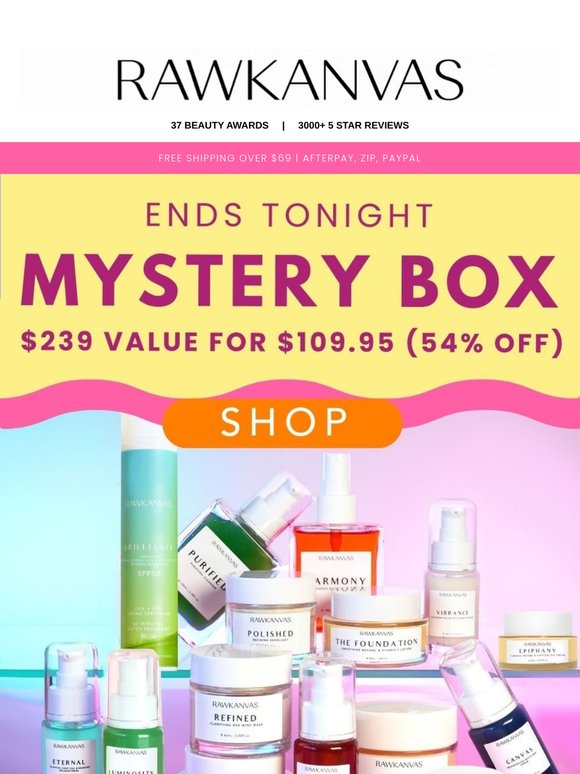 LAST CHANCE: Mystery Box ends TONIGHT