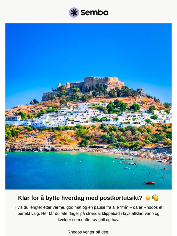 ☀️ Rhodos – ferie uten stress for både store og små 🏖️