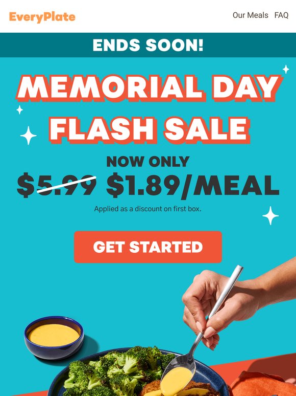 LAST CALL ⏳ $1.89/meal
