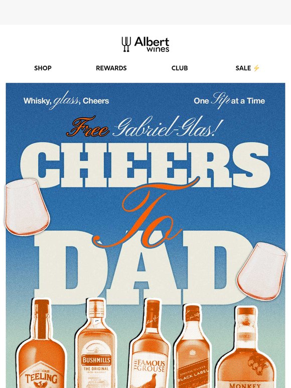 🤴Whisky Wins Father’s Day — And You Get Free Glassware