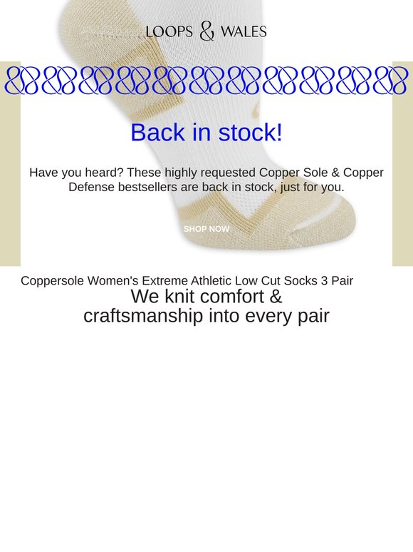 🤯 Back by popular demand: Coppersole Socks