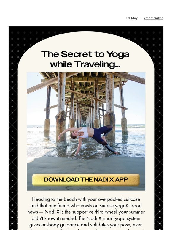 The Secret to Yoga while Traveling...