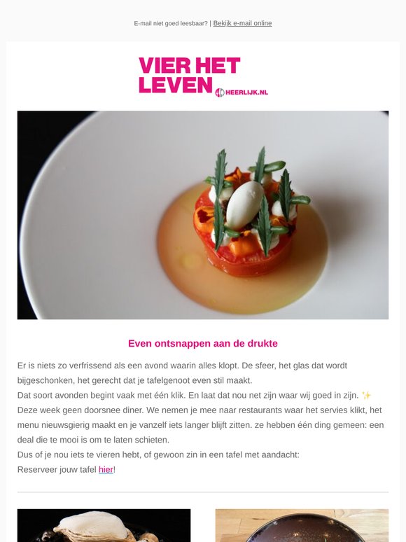 Dit is jouw moment aan tafel🥂