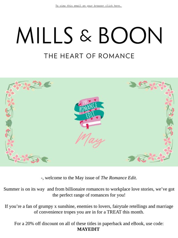 The Romance Edit: May Edition ❤️️