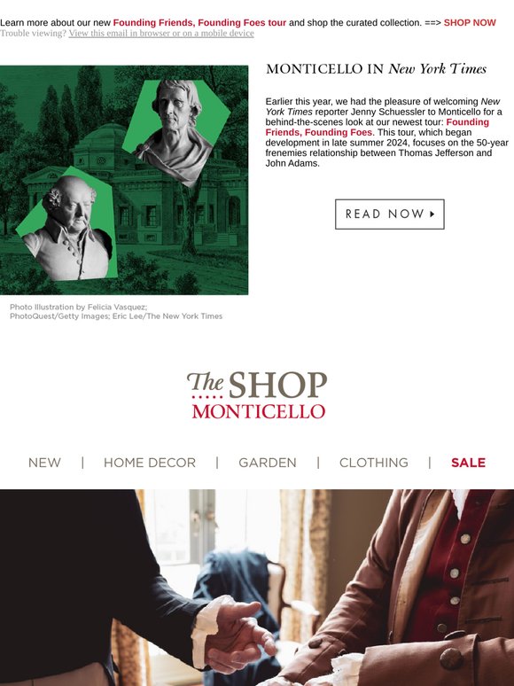 Catch Monticello in the NY Times