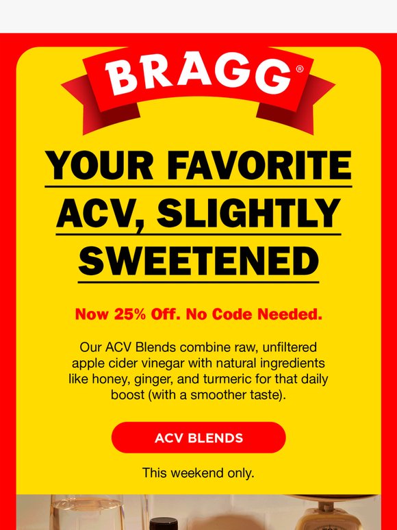 25% Off our best-selling ACV Blends 🍎✨