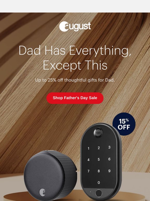 The Smartest Gift for Dad – Now up to 25% Off