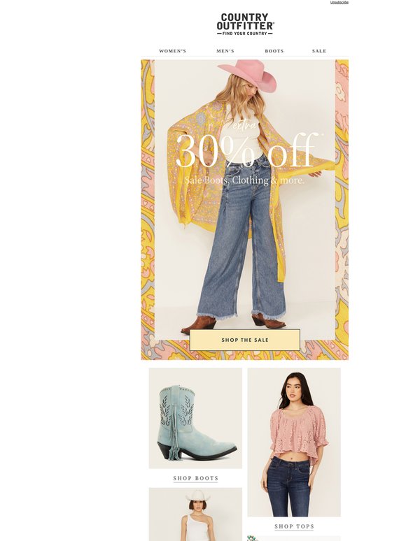 Extra 30% Off Sale