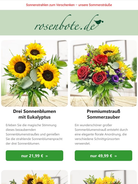 🌻 Sonnenblumen, die gute Laune schicken