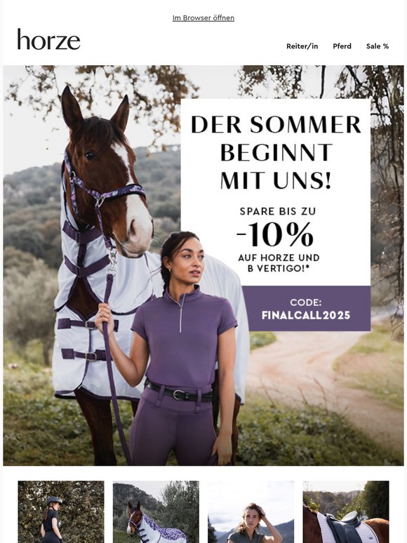 🌻 Hey Pferdefreund! 🌻 Bis zu -10 % EXTRA für dich ☀️