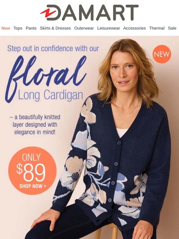NEW Floral Long Cardigan - The Layer You'll Love All Season!