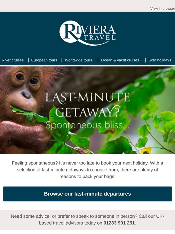 Dreaming of a last-minute getaway?
