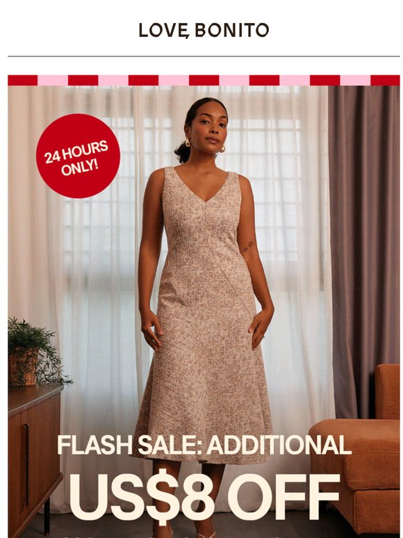⏰ 24H ONLY: Extra US$8 off dresses* ⏰