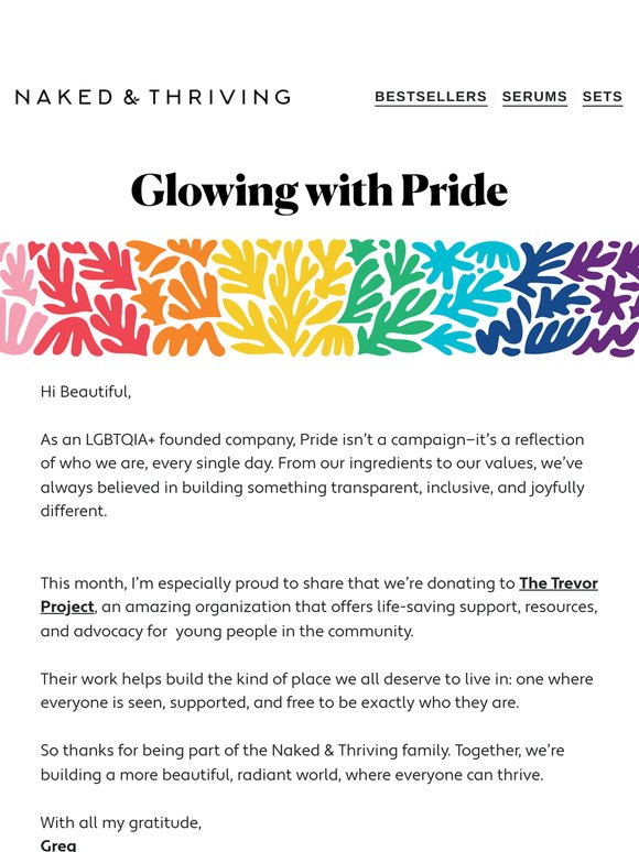🌈 Proud to Support What Matters
