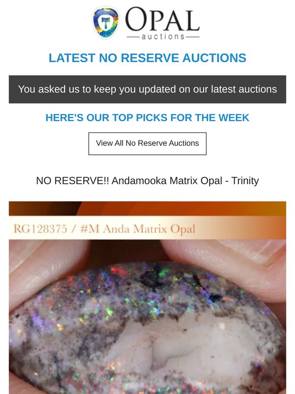💎 Opal Auctions Finishing Soon