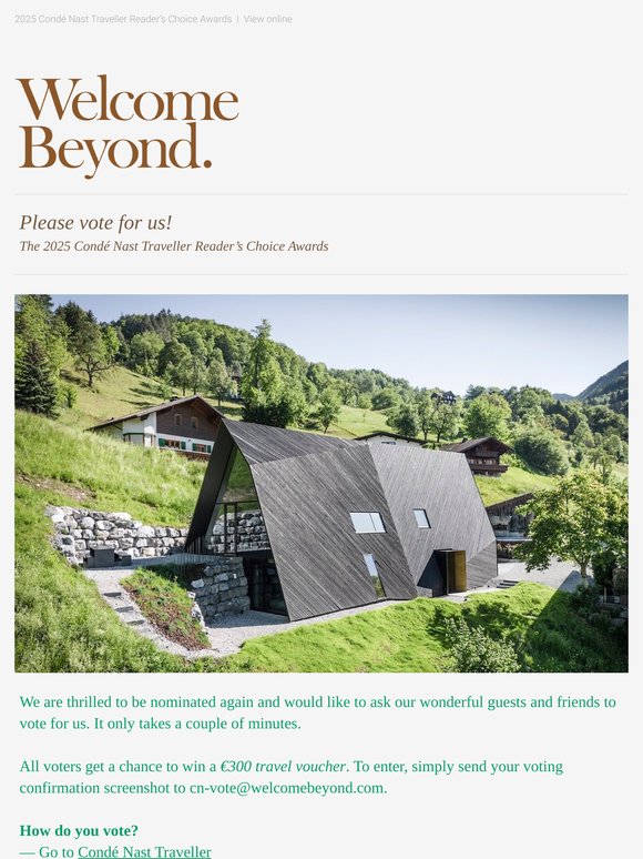 2025 Condé Nast Traveller Reader’s Choice Awards