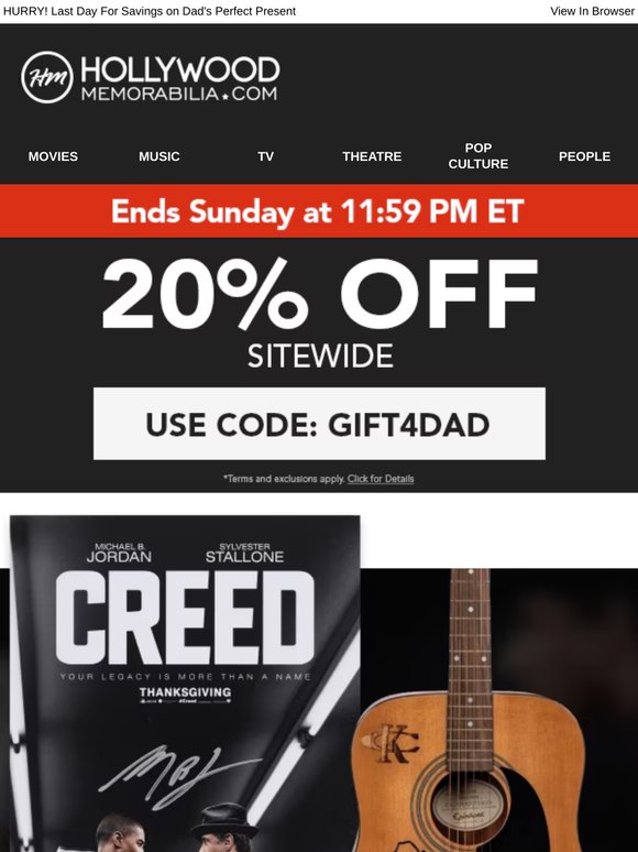 20% OFF Father's Day Gifts and More!