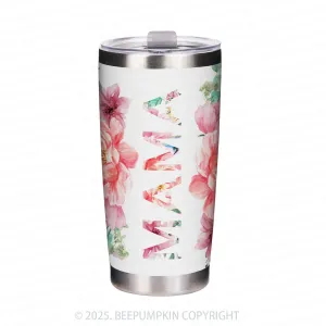 Image of Alphabet Flowers Mom Tumbler