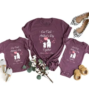 Image of Personalized Bear Mommy And Me Matching Tees