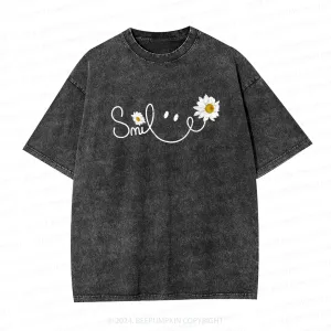 Image of Vintage Mama Daisy Floral Washed Tees