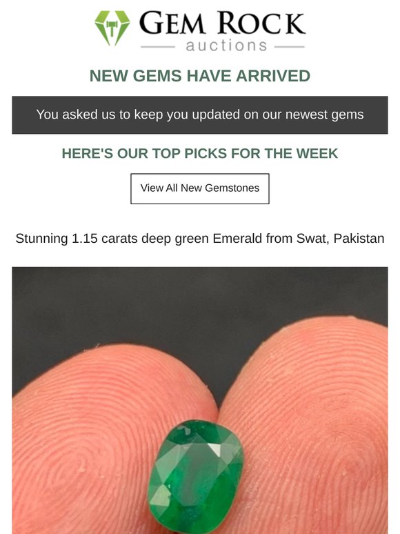 💎 Curators Pick - Hottest New Gems On Gem Rock Auctions