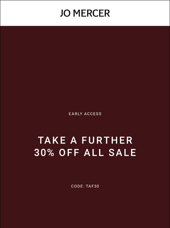 Early Access | 30% Off Sale
