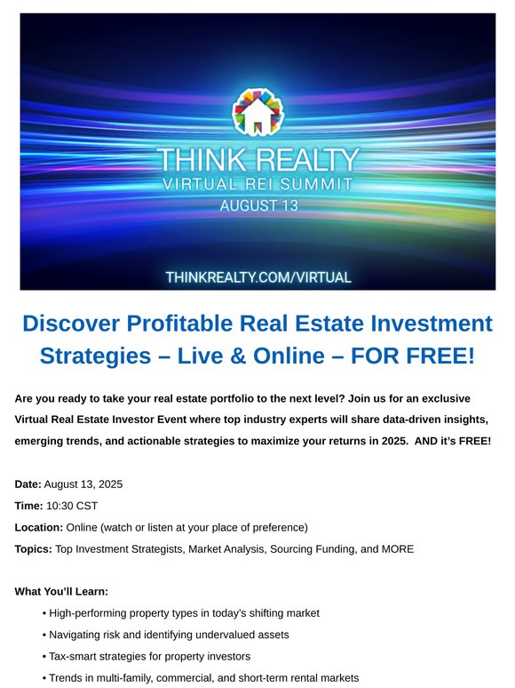 Insider Insights for Smart Investors — Join Our FREE Virtual Event