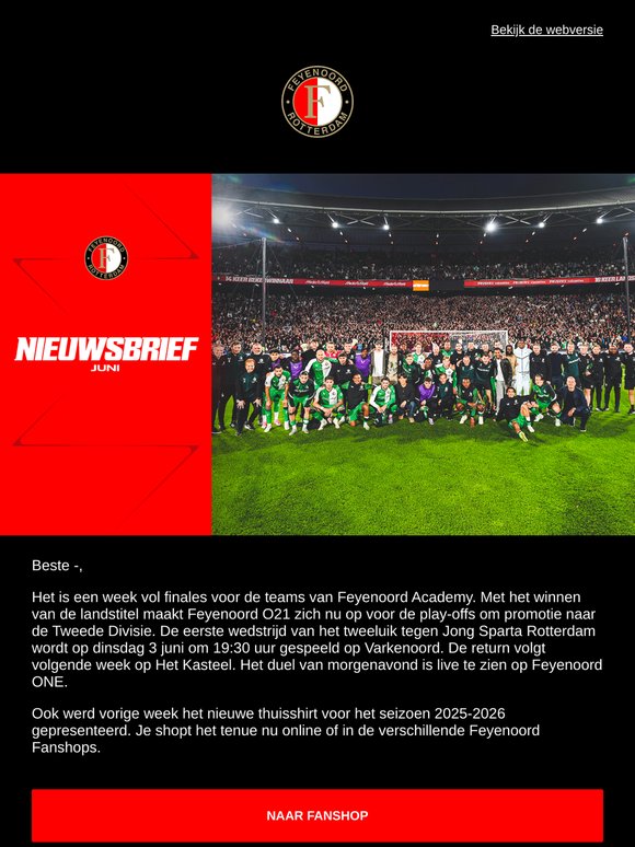 —, bekijk Feyenoord O21 live en bereid je voor op het nieuwe seizoen
