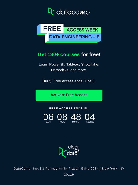 Congrats: Free Access until June 8!