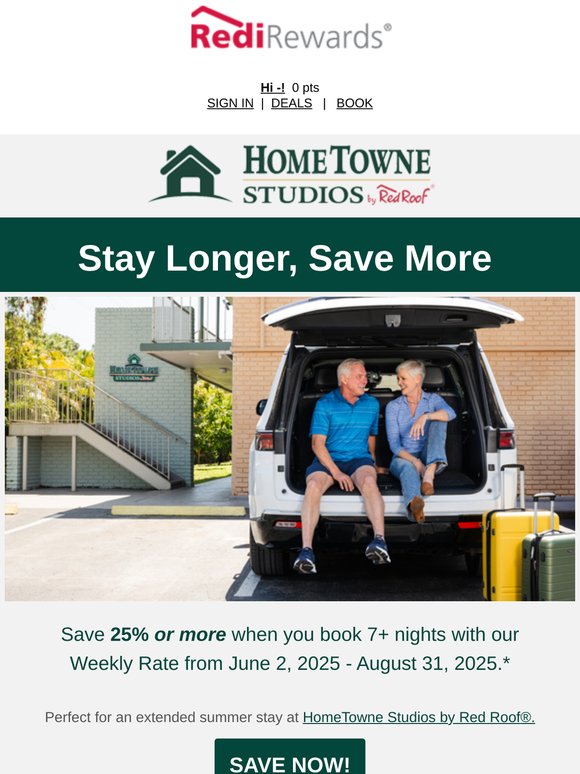 Limited Time: up to 25% Off On Weekly Stays!