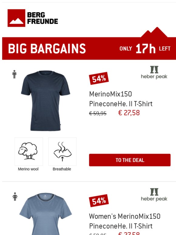⏰Today only: 54% discount on merino shirt from Heber Peak