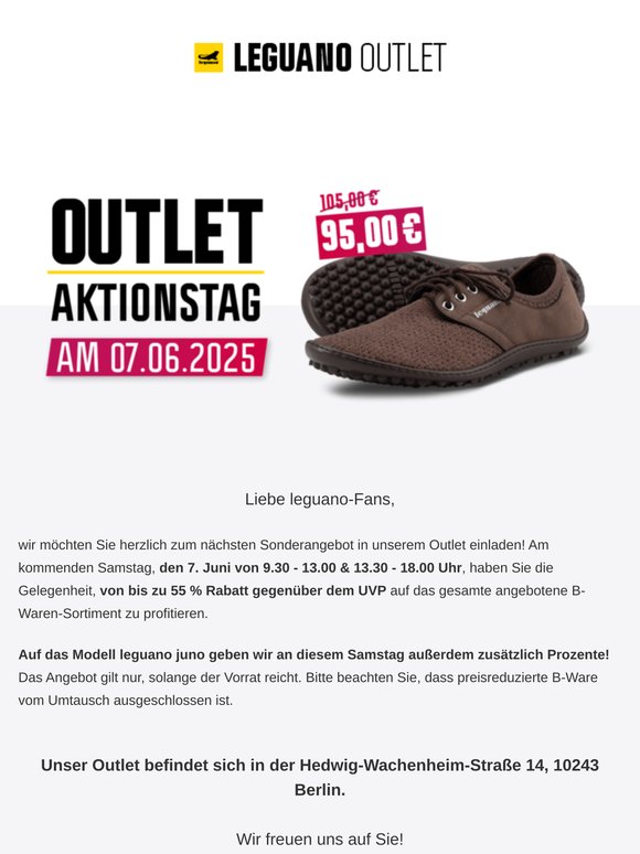 Am 07.06.2025 ist der nächste Aktionstag im Outlet Berlin