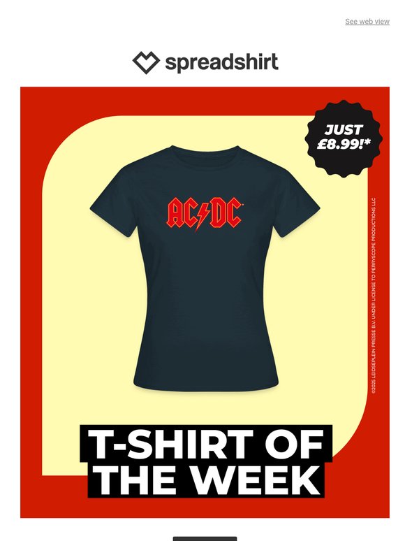 £8.99 for the AC⚡DC T-Shirt of the week
