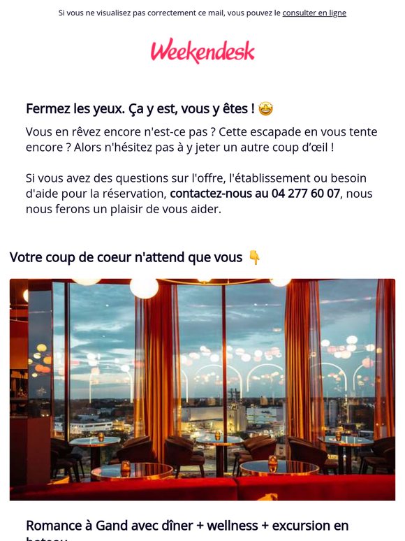Voici l'offre qui a attiré votre attention