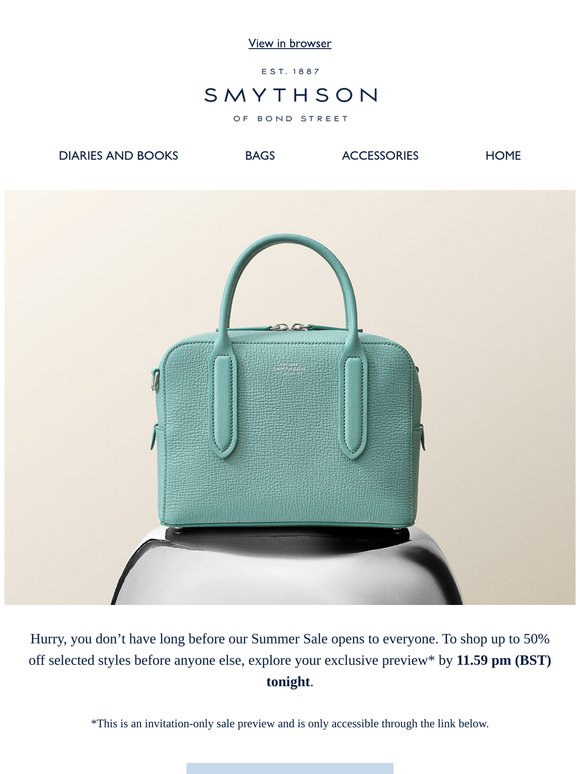 Last chance: Sale preview