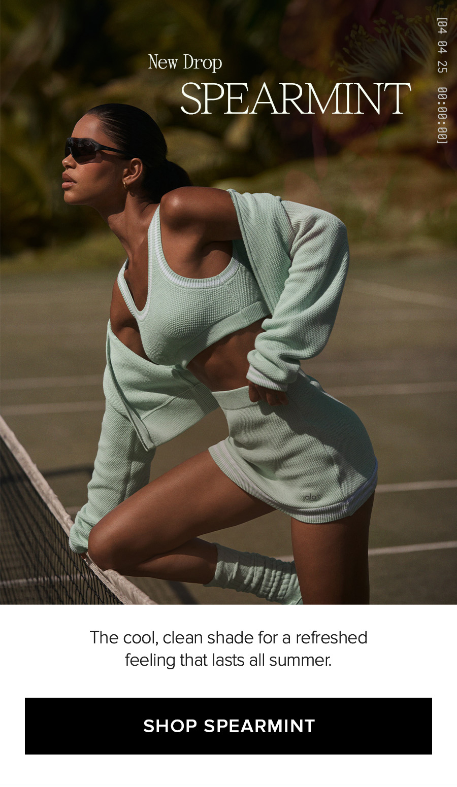 NEW DROP SPEARMINT. The cool, clean shade for a refreshed feeling that lasts all summer. SHOP SPEARMINT