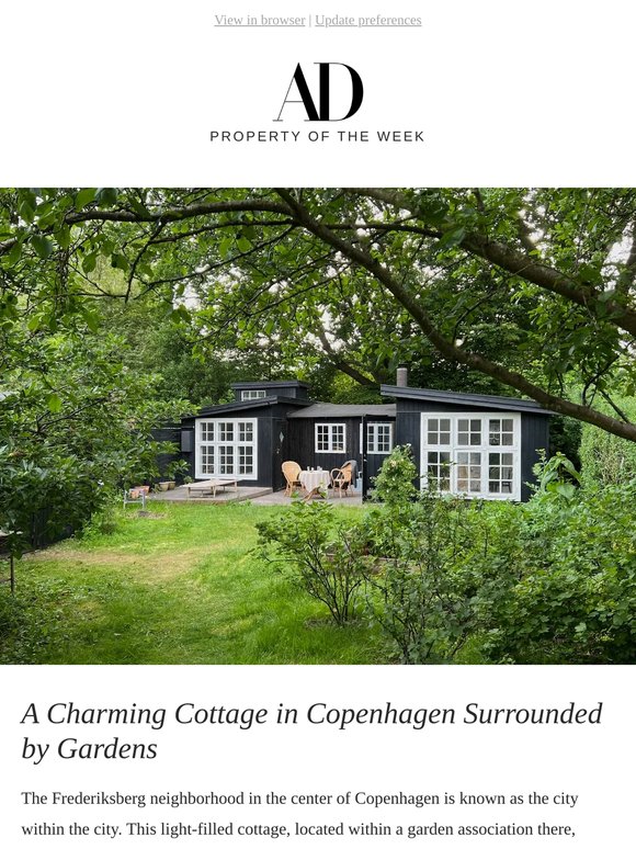 A Charming Cottage in Copenhagen Surrounded by Gardens