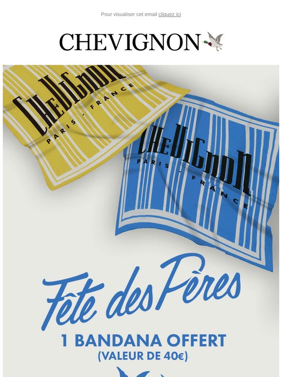 Pour lui, un bandana offert