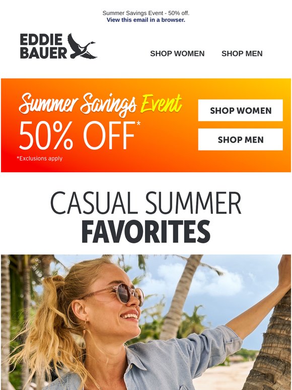 Keep It Casual & Take 50% Off Sitewide