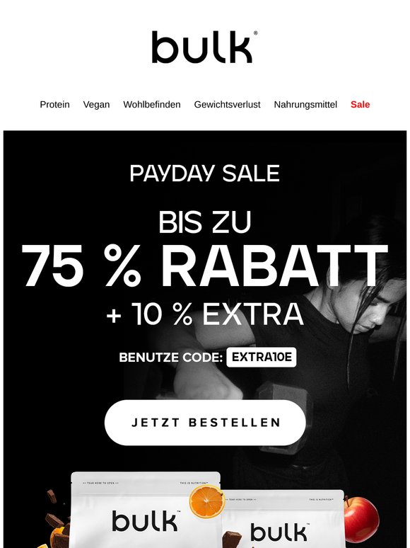 Bis zu 75 % Rabatt + ZUSÄTZLICH 10 % Rabatt